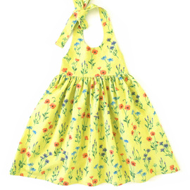Madison girls and toddler sundress pattern. Halter dress sewing pattern.