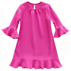 Flare girls dress sewing pattern for girls, toddler, teenager