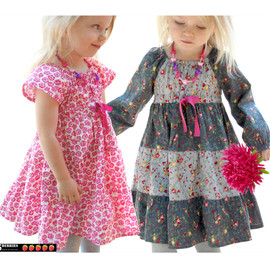 Astra peasant dress pattern for girls, toddler