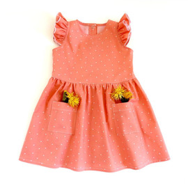 Lena dress pattern for baby, newborn, infant girls