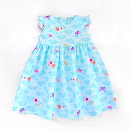 Vienna baby girl dress sewing pattern. PDF sewing patterns for children, kids, newborn, infants