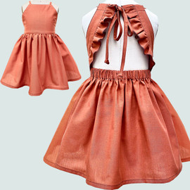 Girls' dress sewing pattern, PDF.